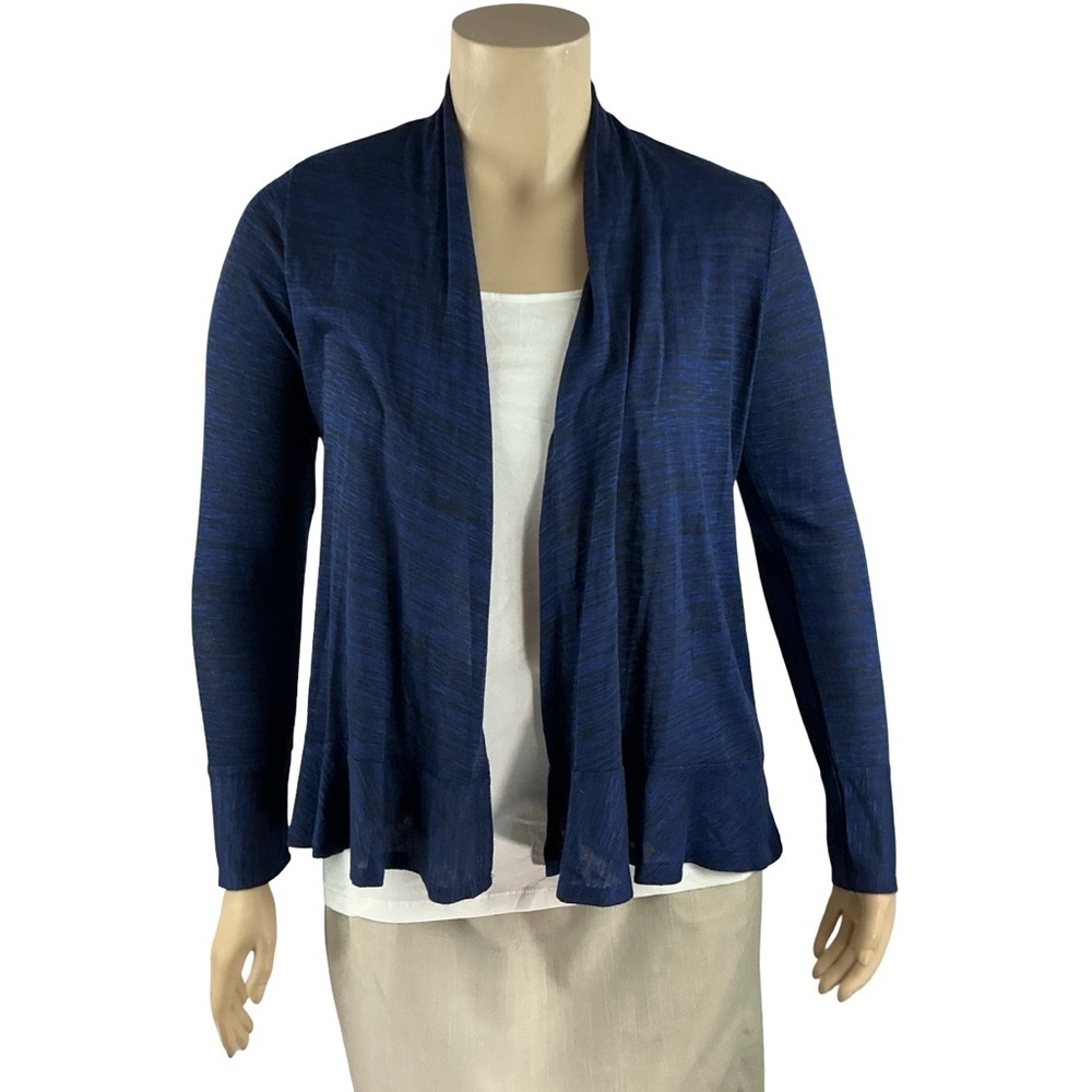 Canyon River Blues Open Front Cardigan Blue Size L